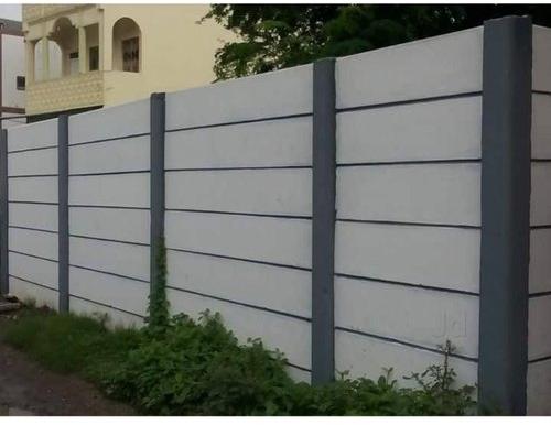 Concrete Panel Build Compound Wall, for Construction, Pattern : Plain