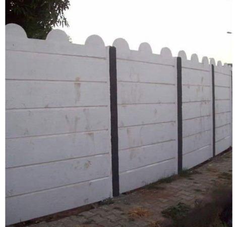 Polished RCC Modular Compound Wall, for Construction, Pattern : Plain