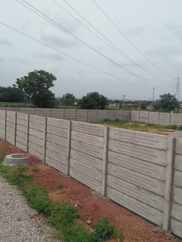 Polished RCC Precast Compound Wall, for Construction, Pattern : Plain