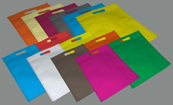Non Woven D Cut Bags Colored, Technics : Attractive Pattern