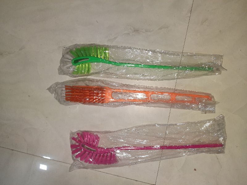 Virgin Plastic Double hockey toilet brush, Feature : Attractive Colors, Durable, Felxible, Fine Finished