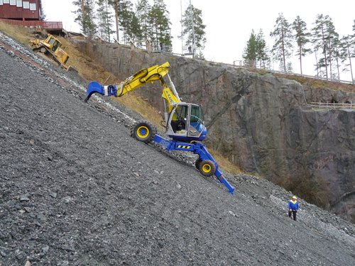 Spider Walking Excavator