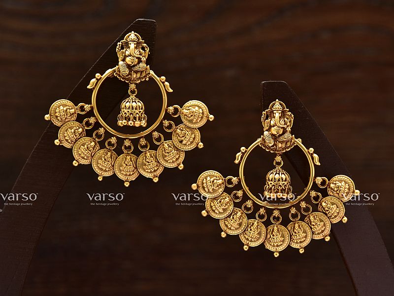 201227 Gold Polish Alloy Earings