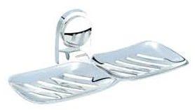 Rectangular Stainless Steel soap dish, for Bathroom, Pattern : Plain