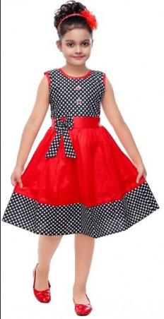 RNRSF Creation Printed Cotton Frock, Feature : Comfortable, Easily Washable