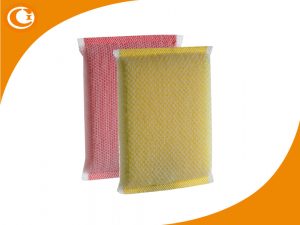 Rectangle Foam Scrub Pad, for Remove Hard Stains, Pattern : Plain