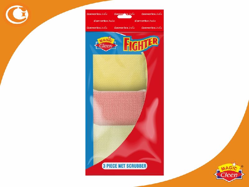 Magic Cleen Fighter Scrubber Pad Pack of 3