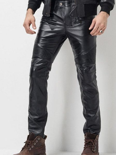 Buy REVOLUTION LEATHER PANTS Mens Leather Pants Black Online in India   Etsy