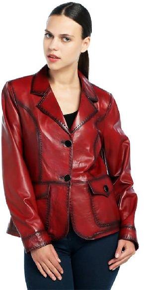 W6 Women Leather Blazer