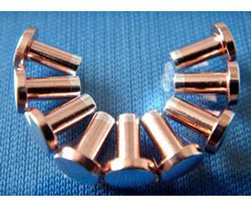 Polished Tri-Metal Electrical Contact Rivet, for Fittngs Use, Industrial Use, Internal Locking, Joint Use
