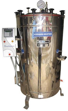 Cylindrical Stainless Steel Vertical Autoclave