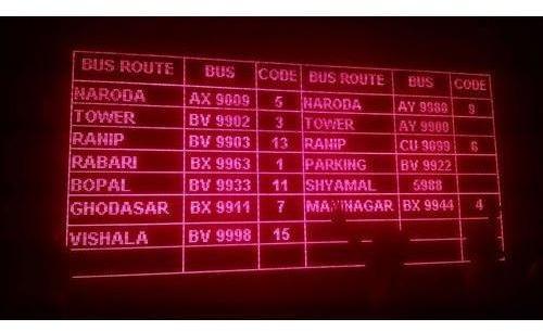 Bus Route Scrolling LED Display