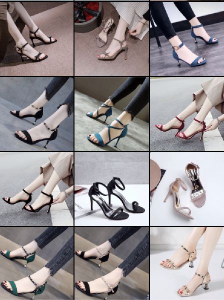 Ladies fashion heel shoes