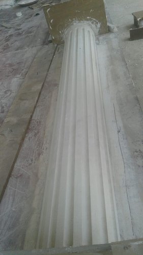 Circular Polished GRC Column, for Construction, Length : 8-15 ft
