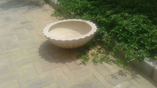 Round GRC Succulent Bowl, for Garden, Size : Standard