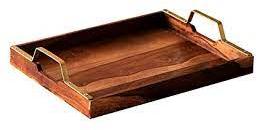 Wooden serving tray, Feature : Fine Finshed, Light Weight, Unique Design