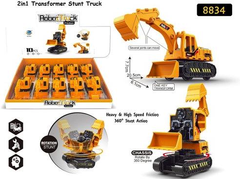 Transformer Stunt Truck Toy Set