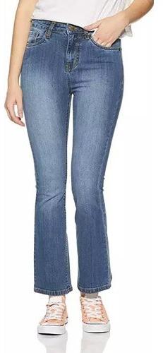 Plain Denim Ladies Bootcut Jeans, Feature : Comfortable