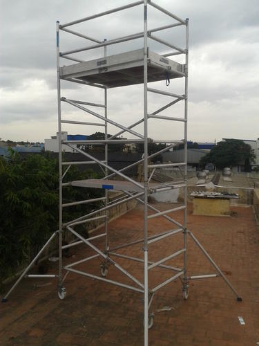 Aluminium Scaffold Stair, for Industrial, Surface Type : Hot Dipped Galvanized