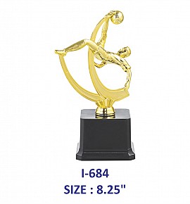 Foot Ball Trophy (Single Size) Model : I-684