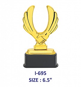 Hand Shake Trophy (Single Size)