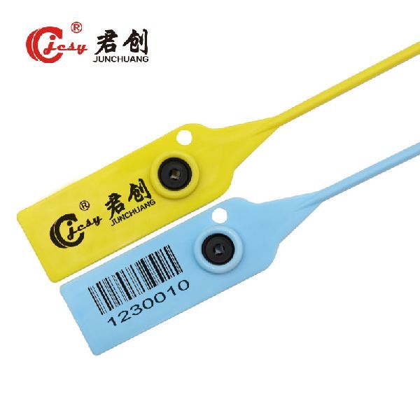 Adjustable barcoded plastic seals with serial number JCPS006 at Best