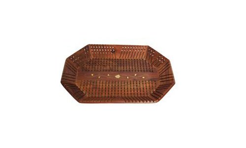 Khan Handicrafts Polished wooden serving tray, Size : 50x10 Inch