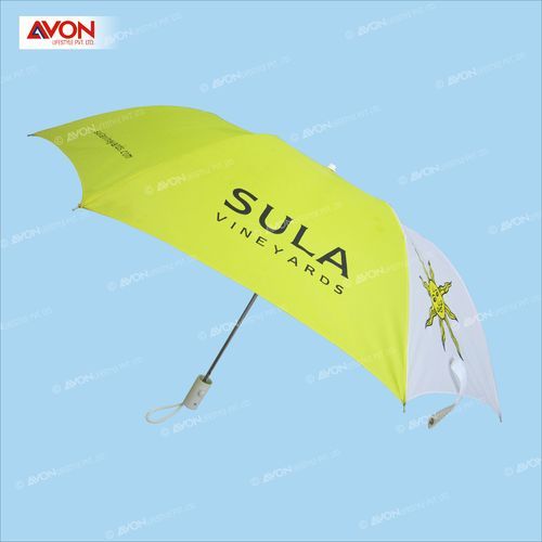 Sula Folding Umbrella, Color : Yellow white