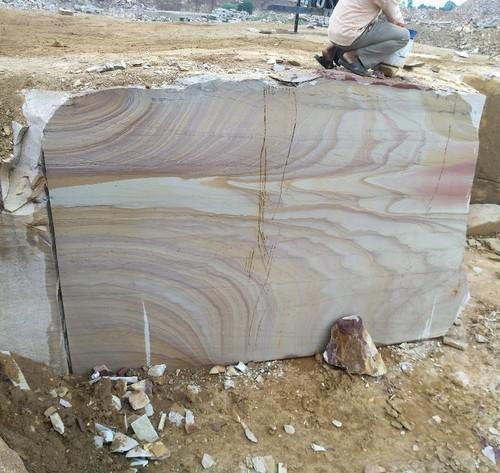Paving International Rainbow Sandstone Blocks, Size : 4x5x10feet