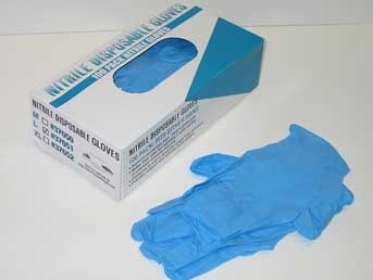 Nitrile Gloves, for Examination, Size : Free Size
