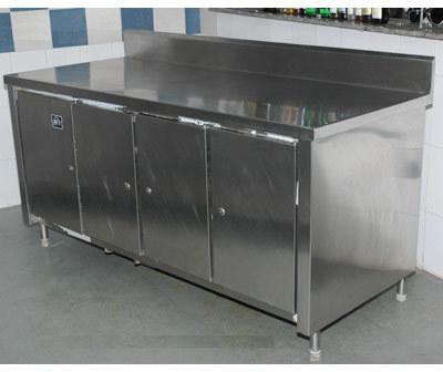 SS Refrigerated Work Table, Color : Silver
