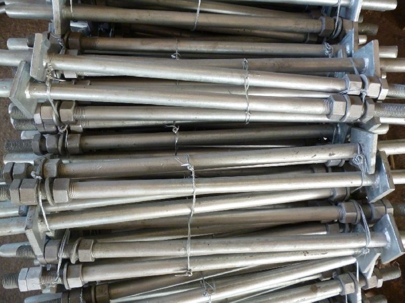 Round Polished Metal Foundation Bolts, for Industrial, Size : Custom