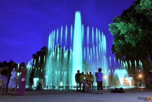LED Brass Musical Water Fountain