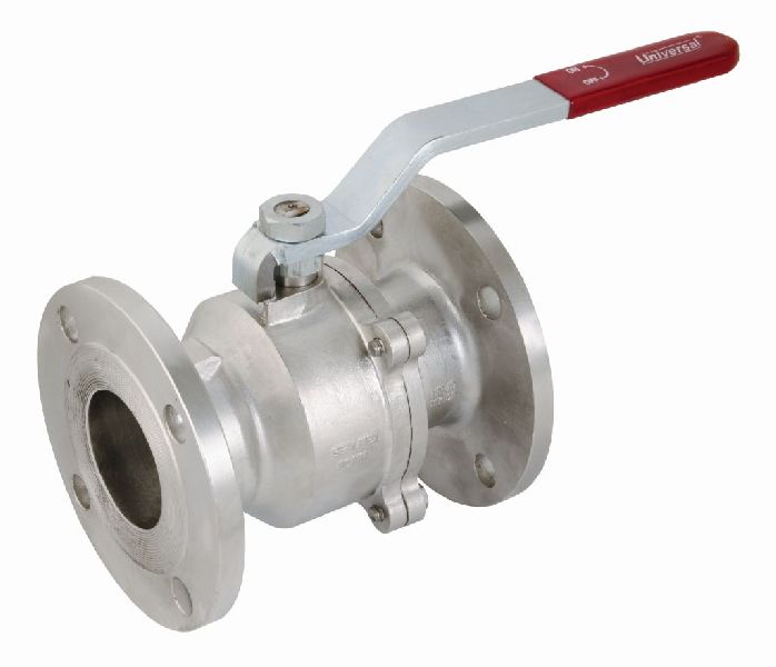 I.C 304/316 2 Pcs Flanged Ball Valve