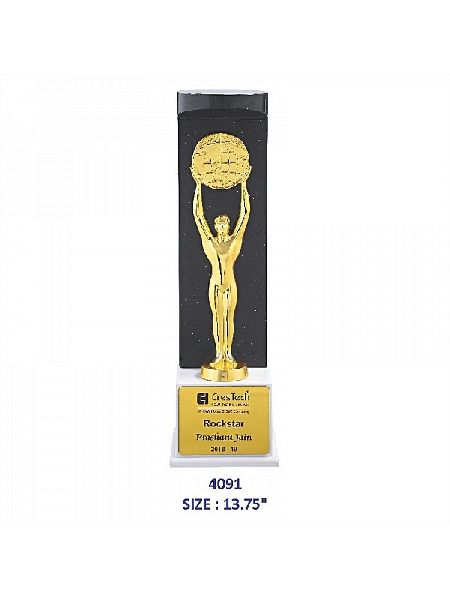 Premium wooden trophy (Single Size))