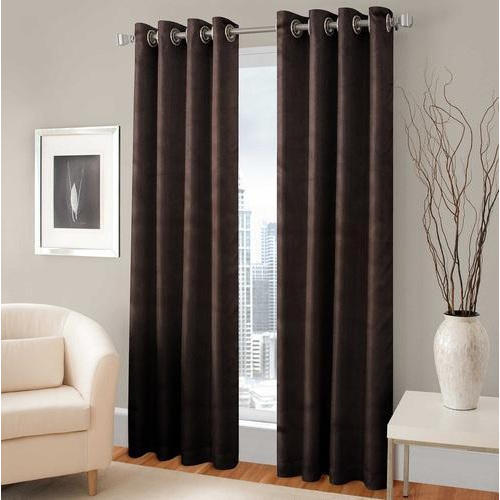 Edifice Couture Plain Curtains, for Door, Color : Brown
