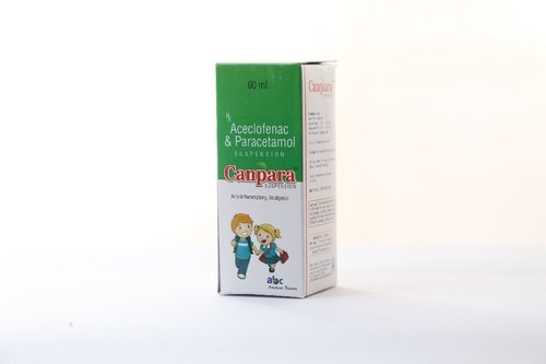 Aceclofenac paracetamol suspension, Packaging Size : 60 ml