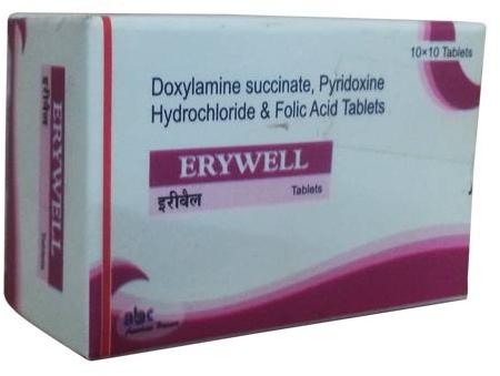 Doxylamine Succinate Pyridoxine Hydrochloride and Folic Acid Tablets