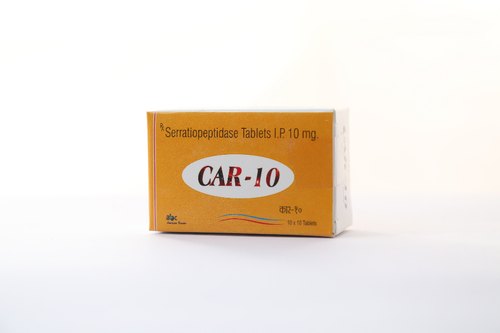 Serratiopeptidase Tablets, Packaging Type : Box