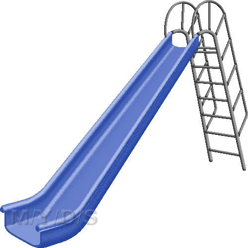 Fibreglass Playground Slide, Color : Blue