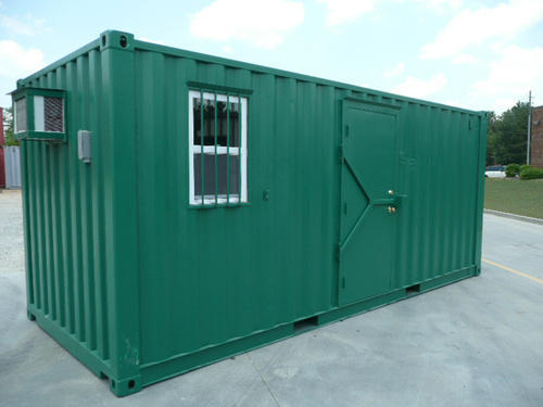 Rectangular Mobile Office Container, Color : Green
