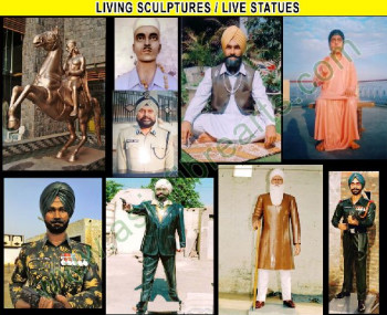Living Statues Sculpture manufacturers exporters in india pu