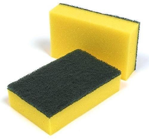Rectangular Polyester Fiber Kitchen Scrub Sponge