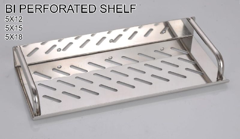 BI PER 512 Stainless Steel Bathroom Shelf