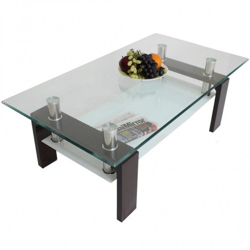 Teak Wood Glass Center Table