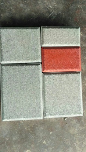 Concrete Five Set Paver, Color : Grey, black, red