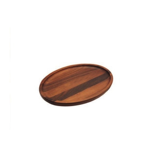 Orchid Natural Finish Wooden Round Serving Tray, for Hotel, Restaurant