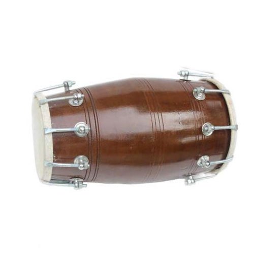 Wooden Dholak, Color : Brown