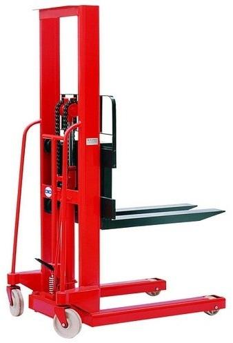 Hydraulic manual stacker, Color : Red