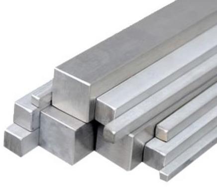 Stainless Steel Square Bars, for Industrial, Length : Upto 12 Meter